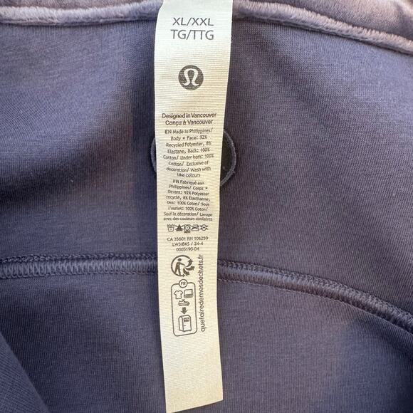 NWT Lululemon Scuba XL XXL Oversized Funnel-Neck Half Zip Velvet NFAL New - Picture 6 of 11
